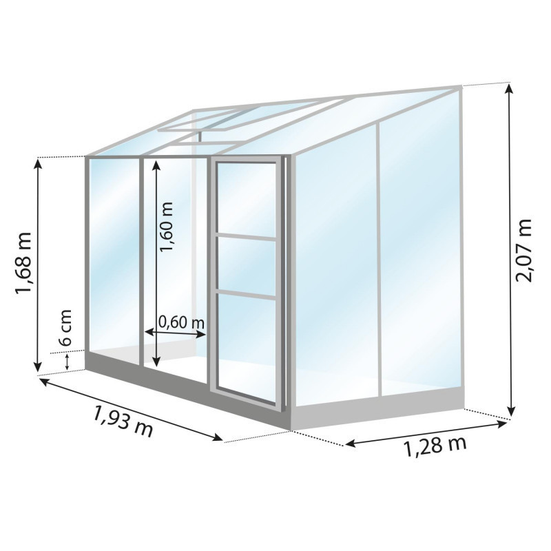 Serre MÉLISSA 2,50 m²