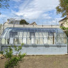 Serre à l'ancienne CHAMBORD largeur 2.80 m sur embase aluminium