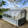 Serre à l'ancienne CHAMBORD largeur 2.80 m sur embase aluminium