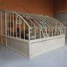 Serre à l'ancienne CHAMBORD largeur 3.70 m sur embase aluminium