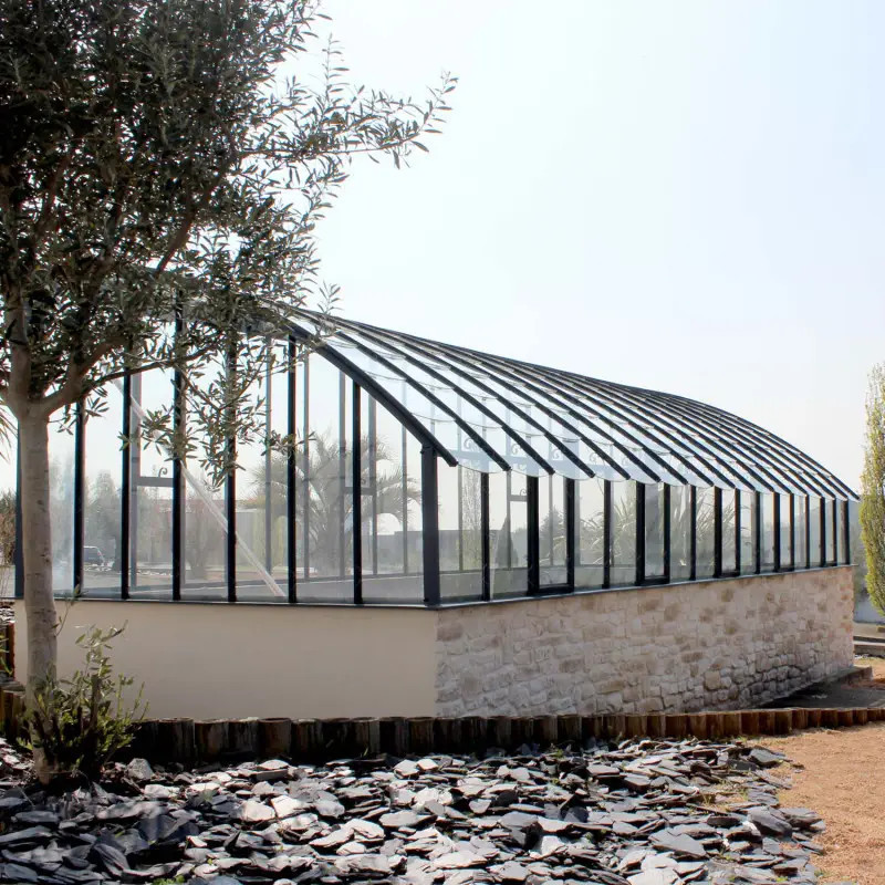 Serre à l'ancienne VERSAILLES largeur 2.80 m sur muret