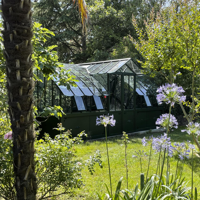 Serre à l'ancienne MIRABEAU largeur 3.70 m sur muret