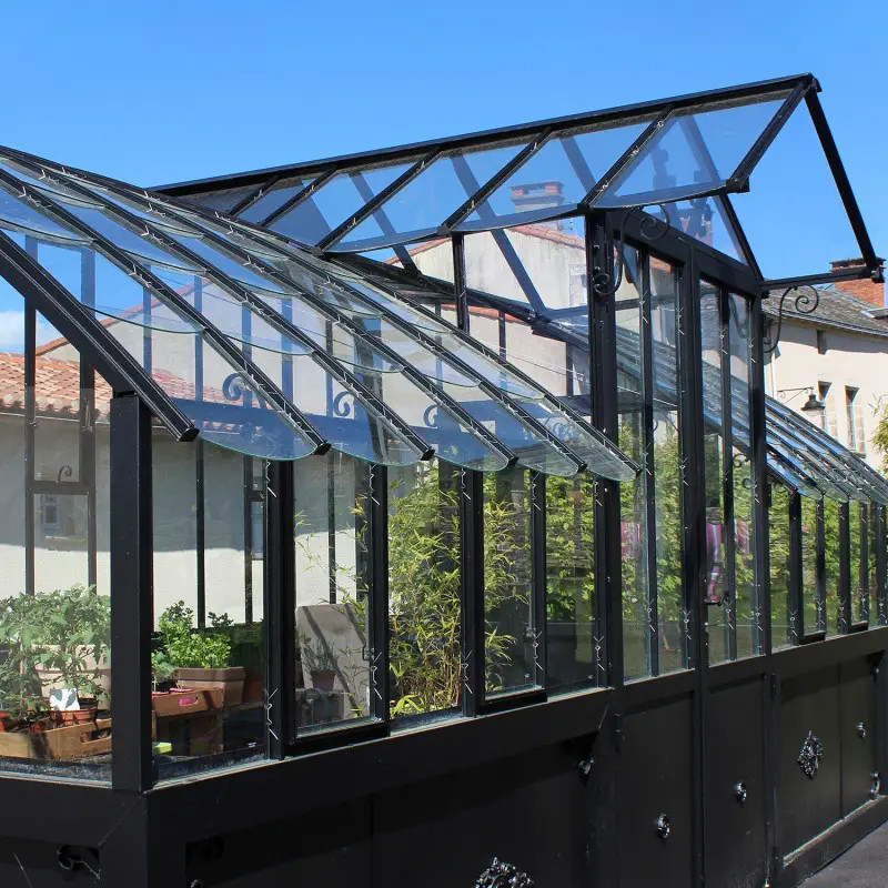Serre à l'ancienne MIRABEAU largeur 3.70 m sur muret