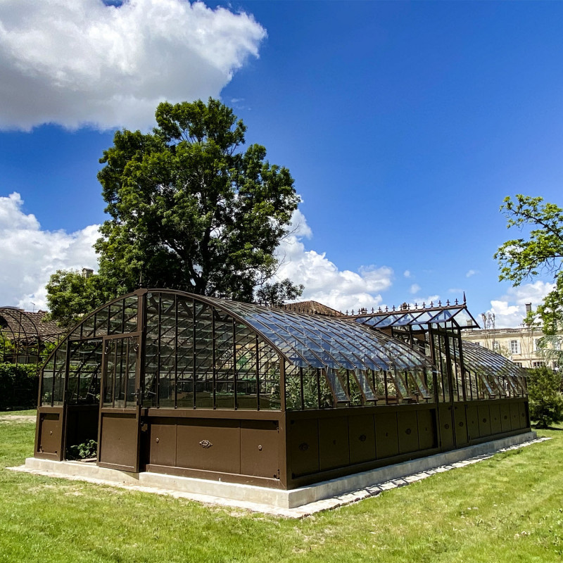 Serre à l'ancienne AMBOISE largeur 5.60 m sur embase aluminium