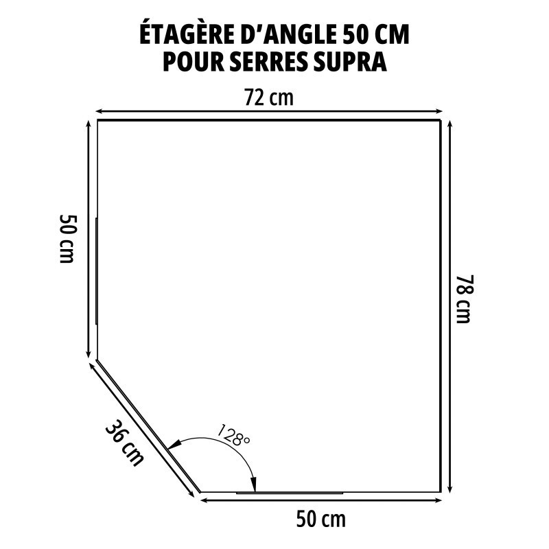 Étagère d'angle