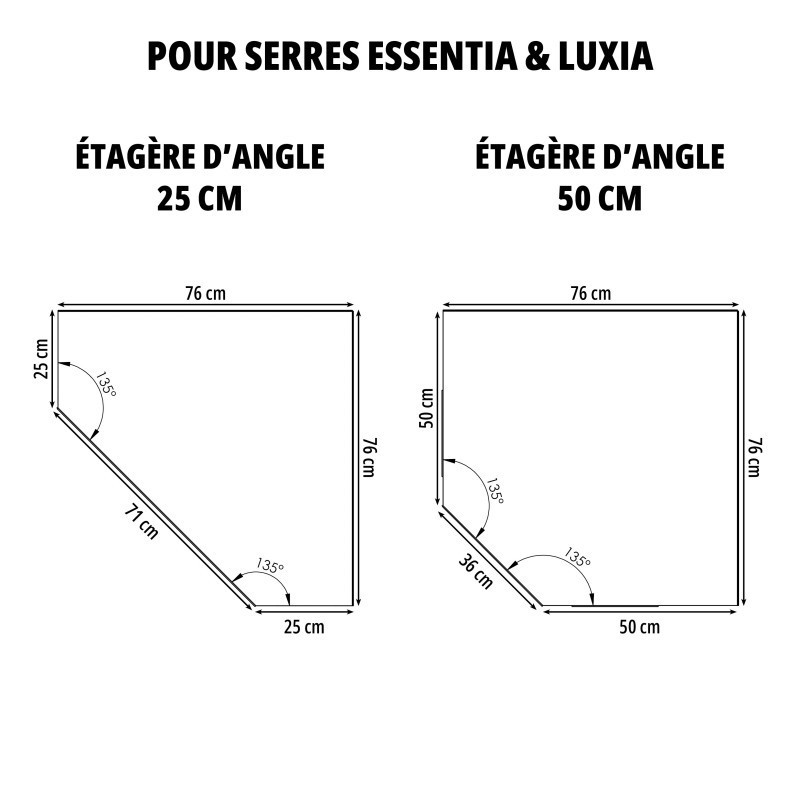 Étagère d'angle