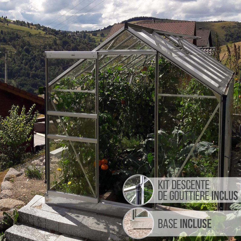 Serre ALLIUM 7,30 m² Coloris:Gris anthracite - RAL 7016 Coloris:Gris anthracite - RAL 7016 Coloris:Gris anthracite - RAL 7016
