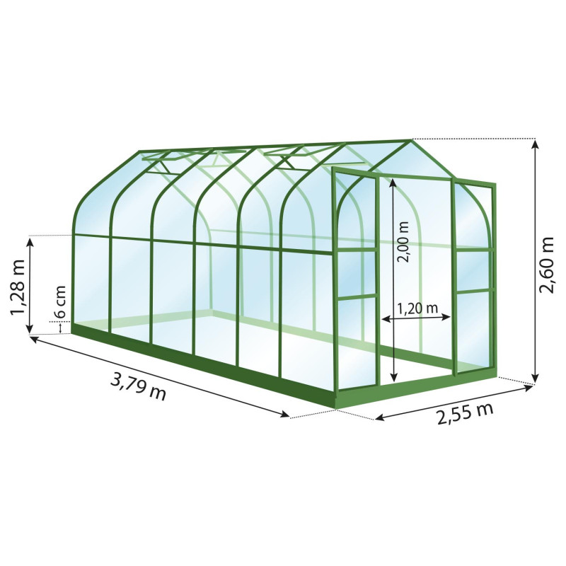 Serre ALOÉ 9,70 m²