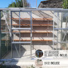 Serre MÉLISSA 3,30 m² Coloris:Gris anthracite - RAL 7016 Coloris:Gris anthracite - RAL 7016