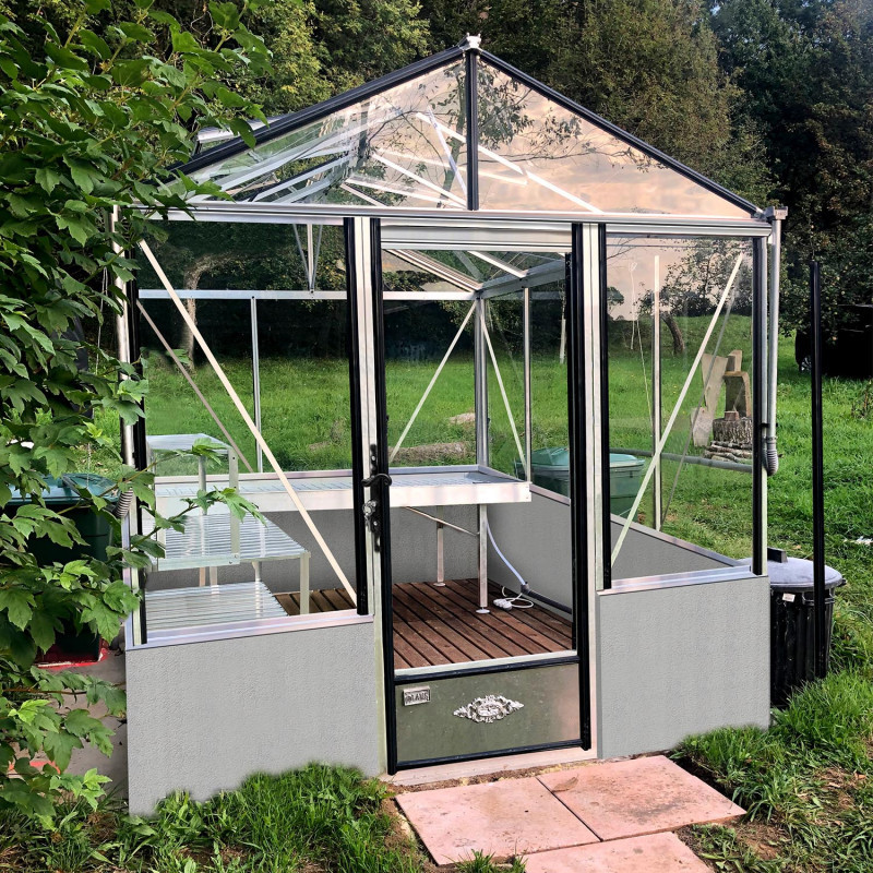 Serre LUXIA Sur Muret Largeur 2.36 m