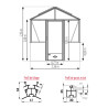 Plan Serre LUXIA Sur Muret Largeur 2.36 m