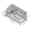Serre MIRABEAU largeur 2,80 m sur muret
