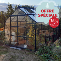 Serre LAURUS 9,70 m² Coloris:Gris anthracite - RAL 7016 Coloris:Gris anthracite - RAL 7016 Coloris:Gris anthracite - RAL 7016