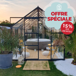 Serre LAURUS 11,30 m² Coloris:Gris anthracite - RAL 7016 Coloris:Gris anthracite - RAL 7016