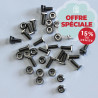 Lot de 40 vis tête marteau M6x18 mm + 40 écrous