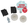 Kit 2 roulettes et 2 guides de porte - Gamme NATURA