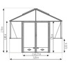 Plan Serre LUXIA Sur Muret Largeur 3.09 m