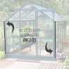 Serre CARVI 8,10 m² Coloris:Gris anthracite - RAL 7016 Coloris:Gris anthracite - RAL 7016 Coloris:Gris anthracite - RAL 7016