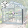 Serre LAURUS 8,10 m² Coloris:Gris anthracite - RAL 7016 Coloris:Gris anthracite - RAL 7016 Coloris:Gris anthracite - RAL 7016
