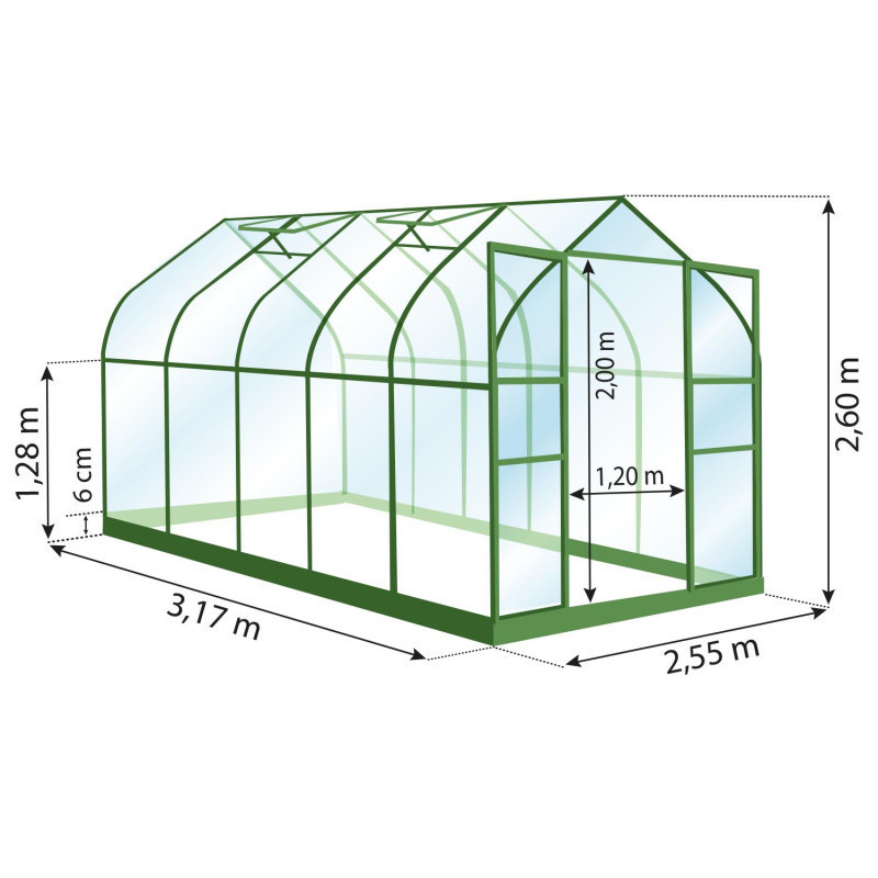 Serre ALOÉ 8,10 m²