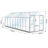 Serre LAURUS 14,40 m² Coloris:Gris anthracite - RAL 7016 Coloris:Gris anthracite - RAL 7016