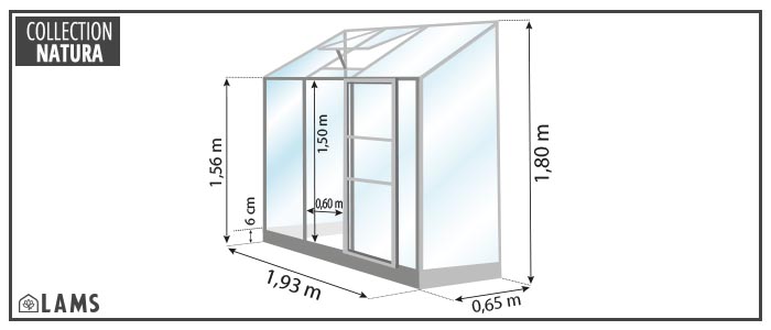 SERRE MÉLISSA 1,30 m²